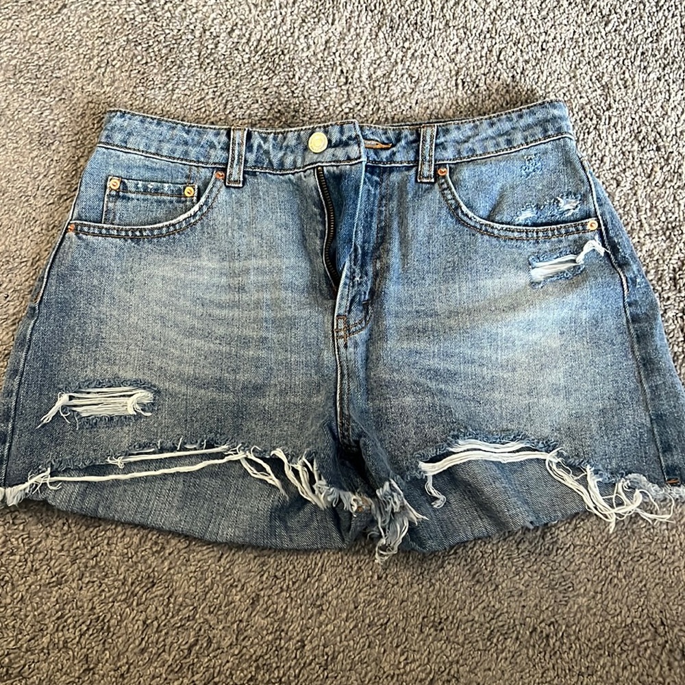 Wild Fable Blue Distressed Jean Shorts